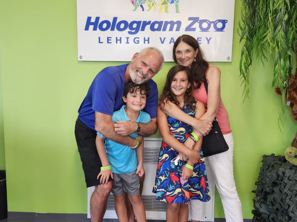Family visit to Hologram Zoo in Easton, PA